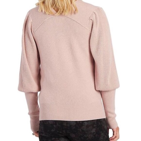 Free People | Oversized Rose Gingersnap Cashmere Blend Ribbed Knit Sweater | XS - Picture 2 of 11